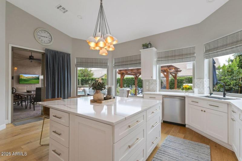 Open kitchen to patio & outdoor.