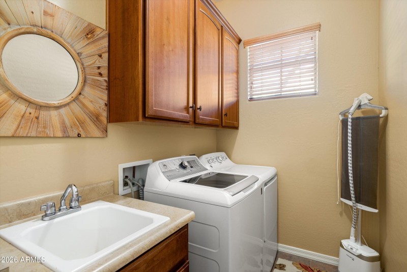 Laundry with Sink & Storage