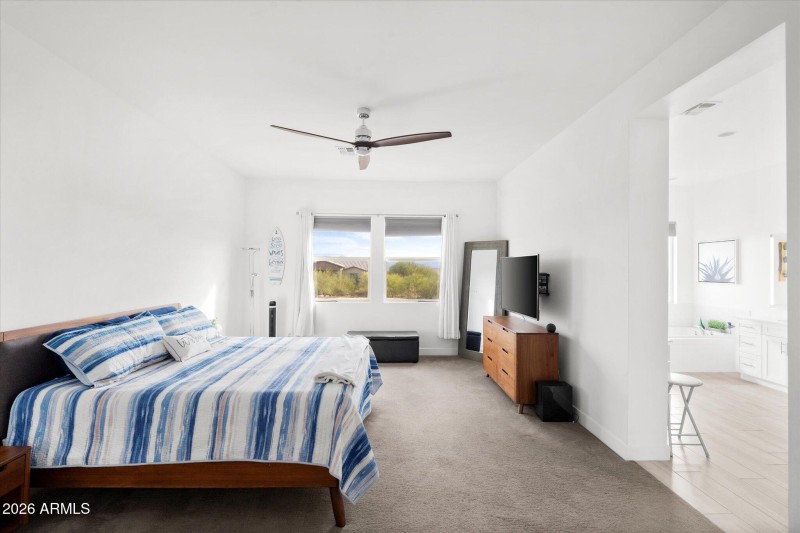 Primary Bedroom with views of Four Peaks