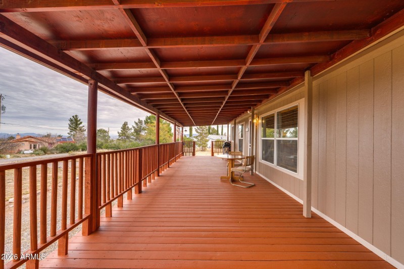 Full Length Covered Front Deck