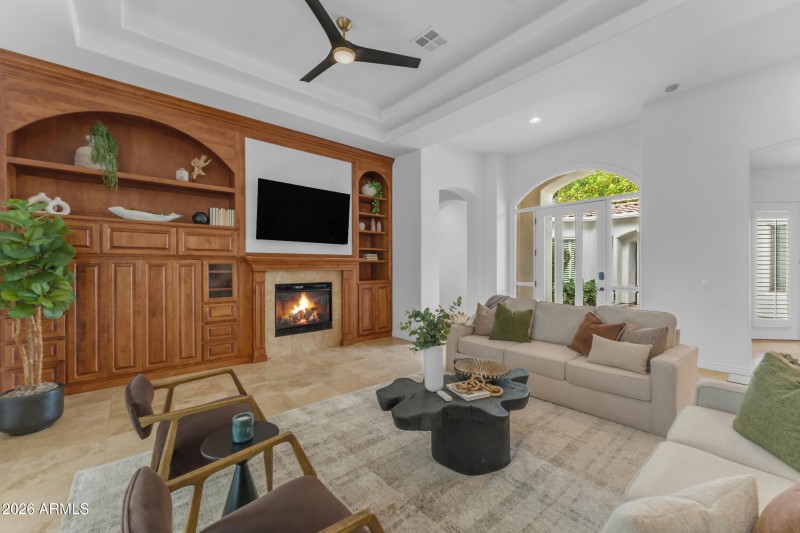 Beautiful Built in w/Fireplace