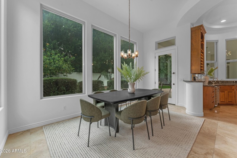 Views of Lush Backyard