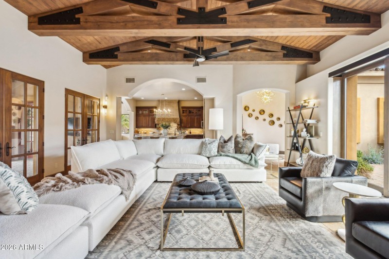 Great Room Wood Beams