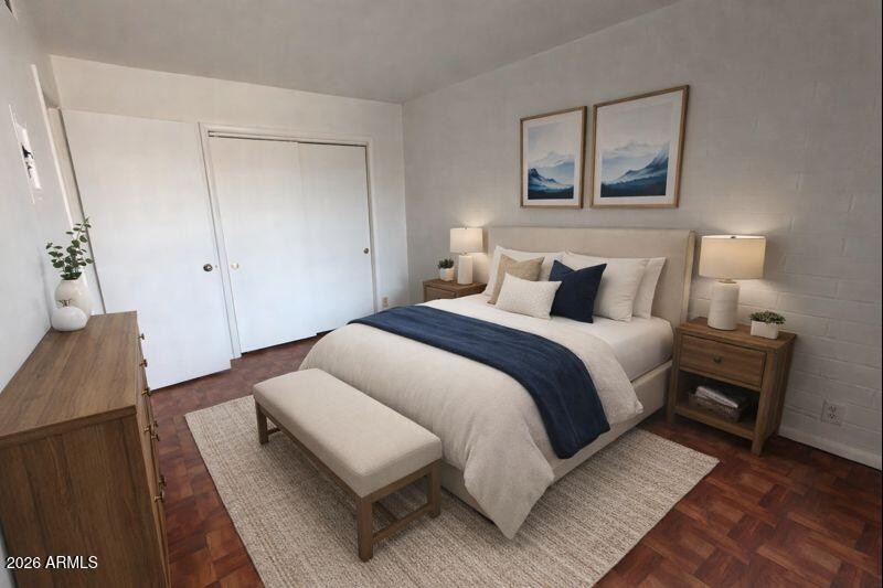 Virtually Staged Bedroom