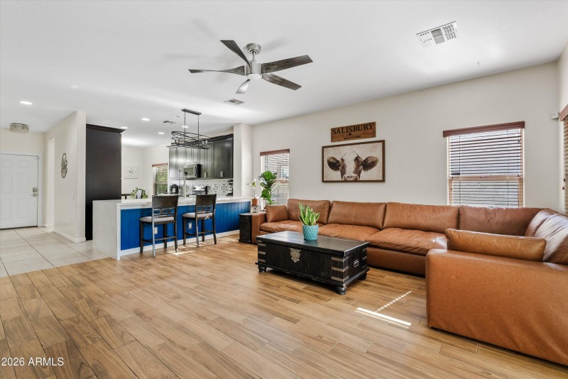 Entryway, kitchen & main living