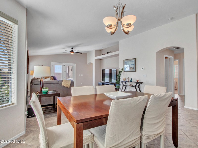 Open Dining & Living Layout