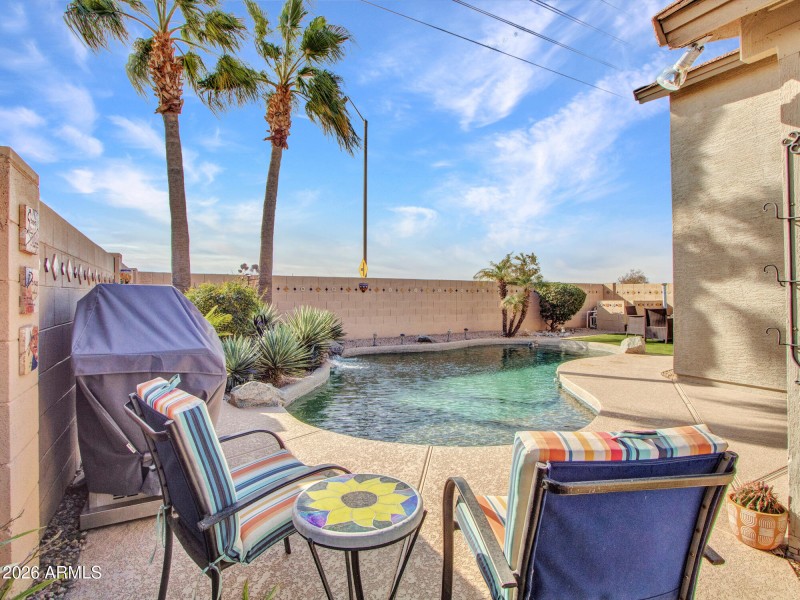 Shaded Patio Seating Area