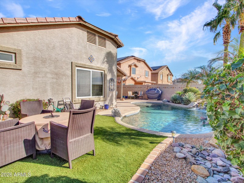 Pool With Desert Landscaping