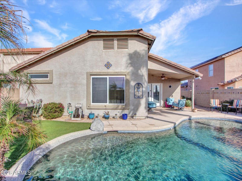 Rear Exterior With Pool View