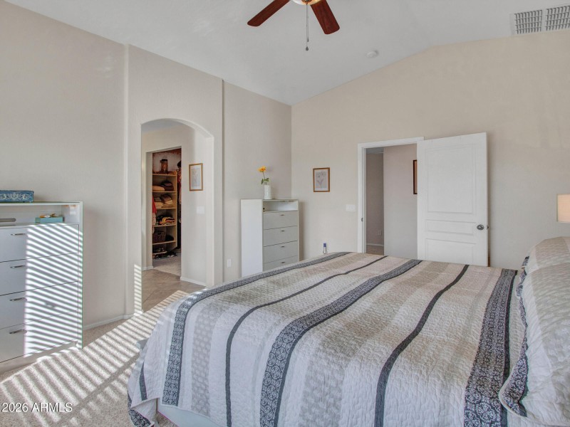 Primary Bedroom With Closet Access