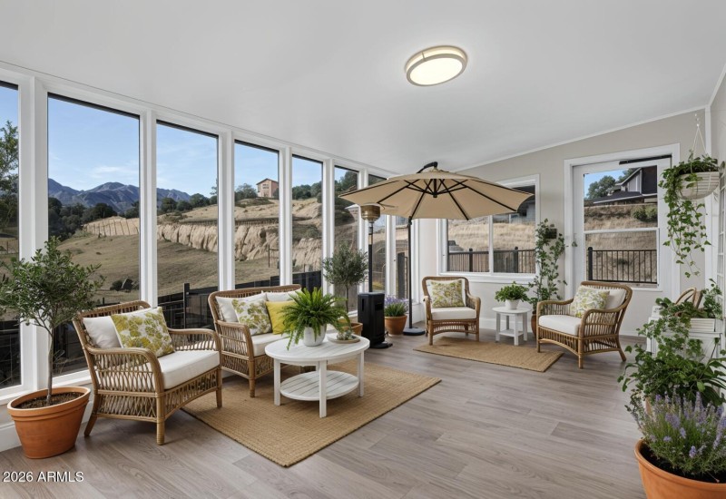 Staged Sunroom