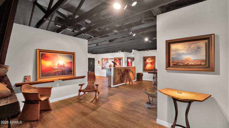 Fireplace sitting area