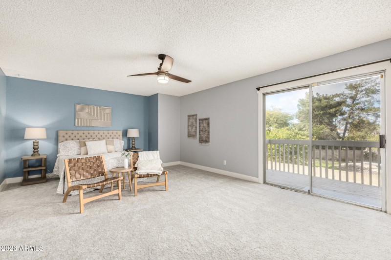 Bedroom with Patio Door