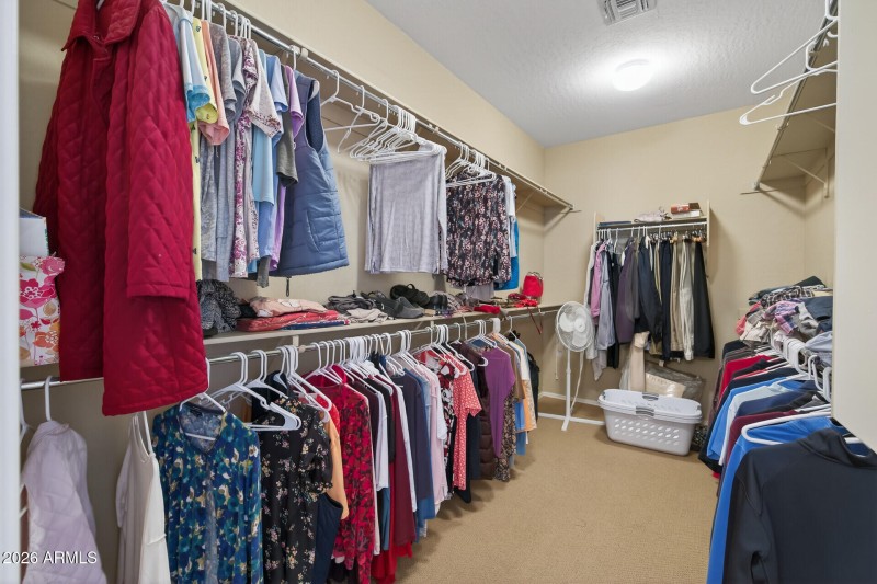 Massive walk-in closet