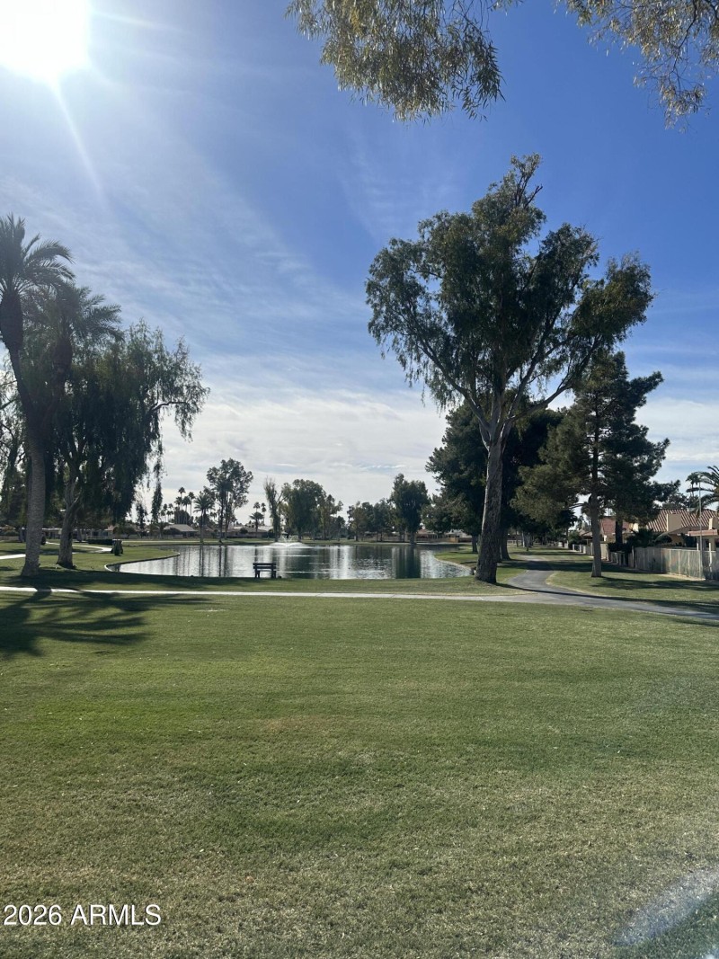 water and walking paths