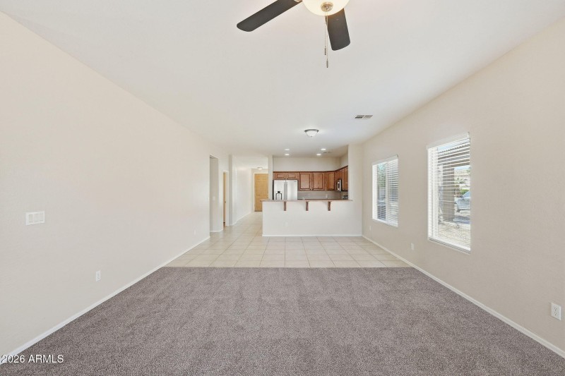 Kitchen overlooks Great Room