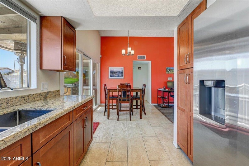 Kitchen with View to Pool