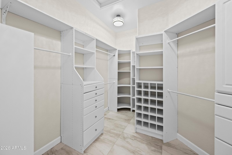 Primary walk-in closet
