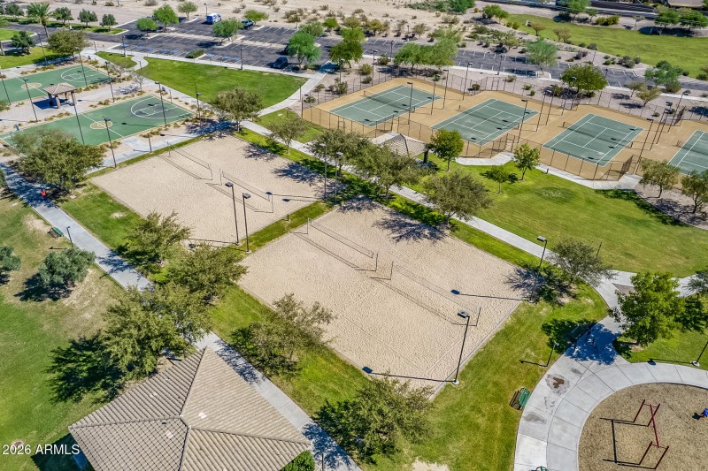 Basketball,Volley Ball and Tennis Courts