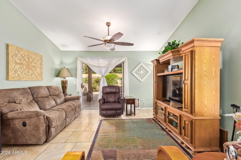 Tile Floors in Family Room