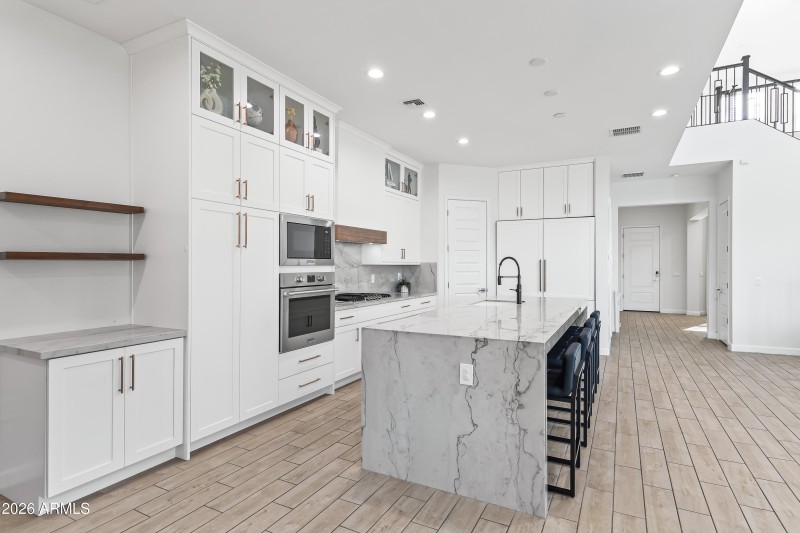 Kitchen Waterfall Island