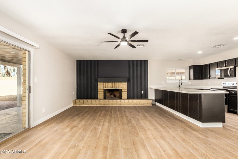 Living room 2 looking to fireplace