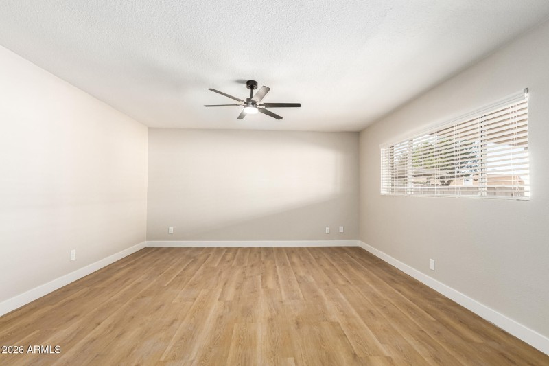 Primary bedroom from bathroom