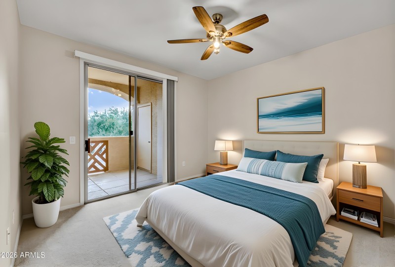 Master Bedroom with balcony access