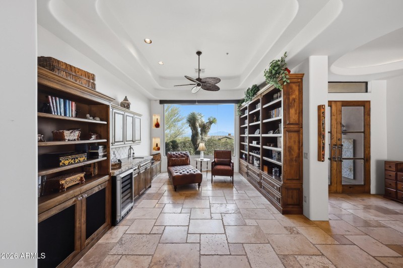 Wet Bar and Reading Room