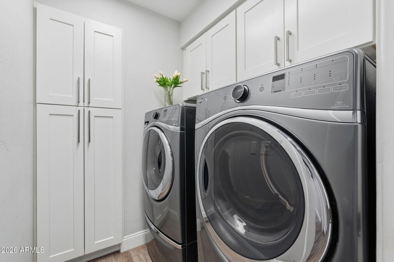 Separate inside laundry room