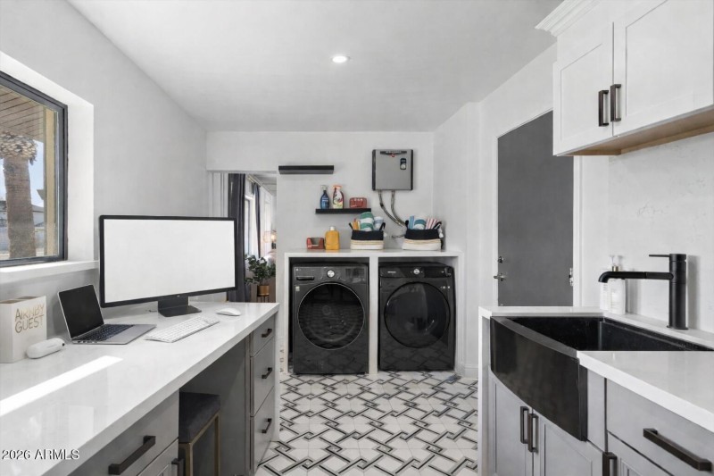 Laundry Room with Workstation