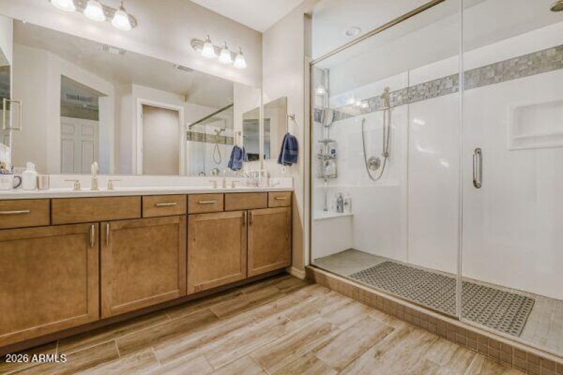 Primary bathroom spa shower