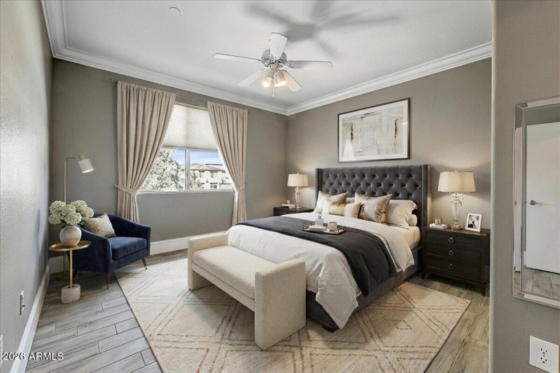 Primary Suite One Staged