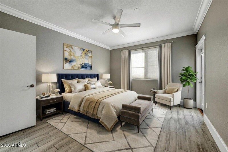 Primary Suite Two Staged