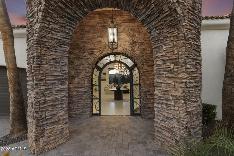 Grand Stone Arch Entry