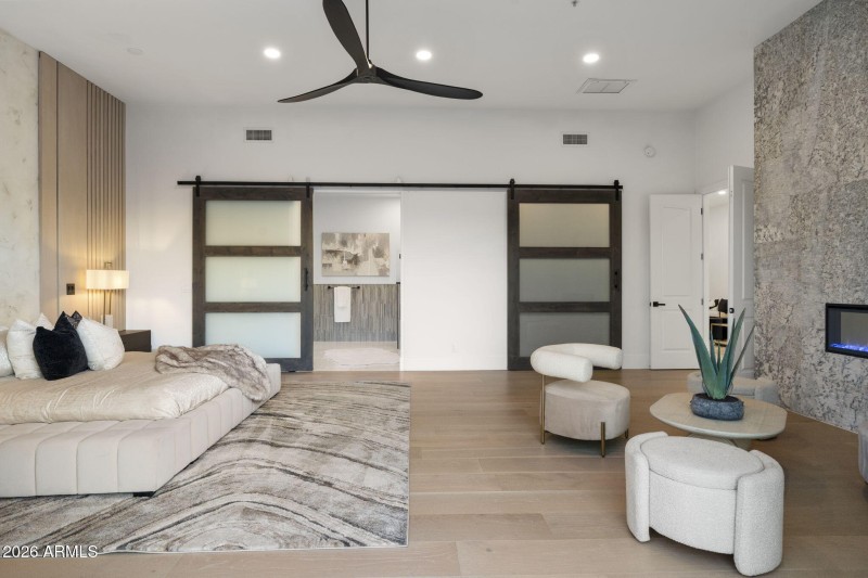 Owner’s Suite with Modern Barn Doors