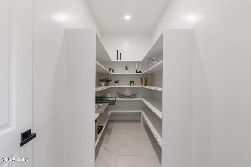 Spacious Walk-In Pantry