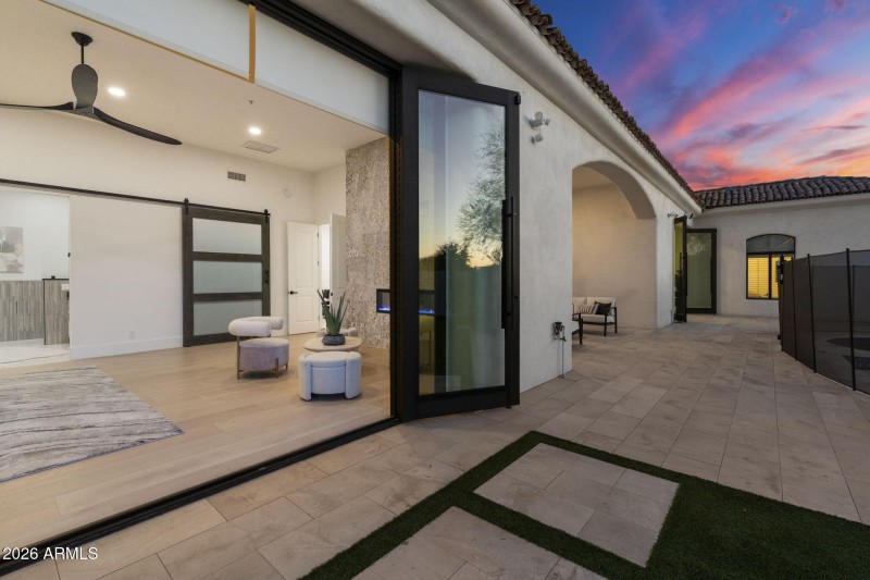 Twilight Patio & Modern Interior