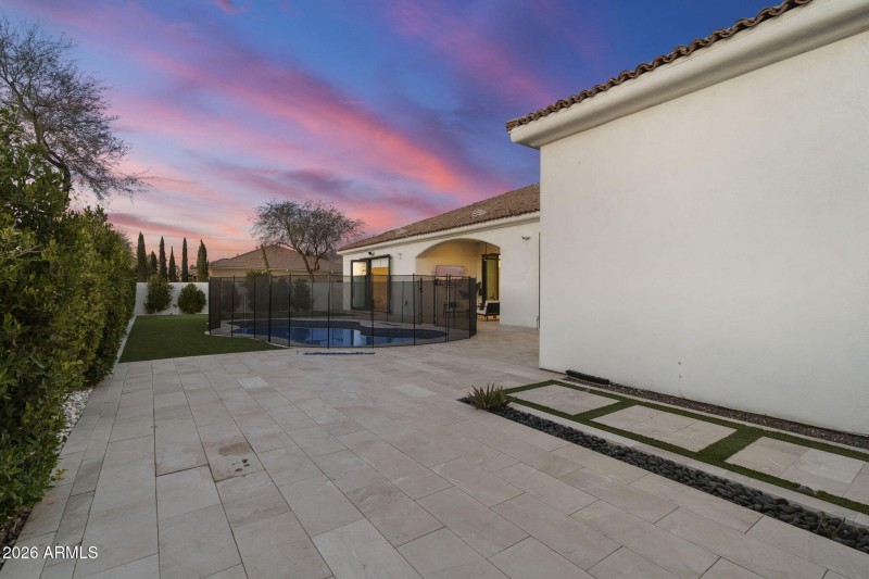 Twilight Poolside Retreat