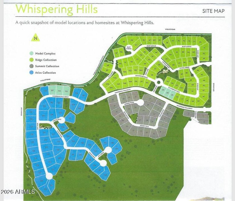 Whispering Hills Subdivsion Map