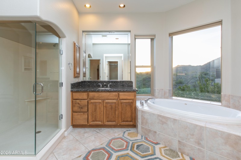Soaking Tub with Desert Views