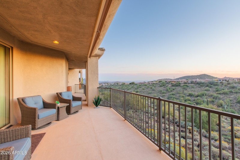 Expansive Covered Balcony