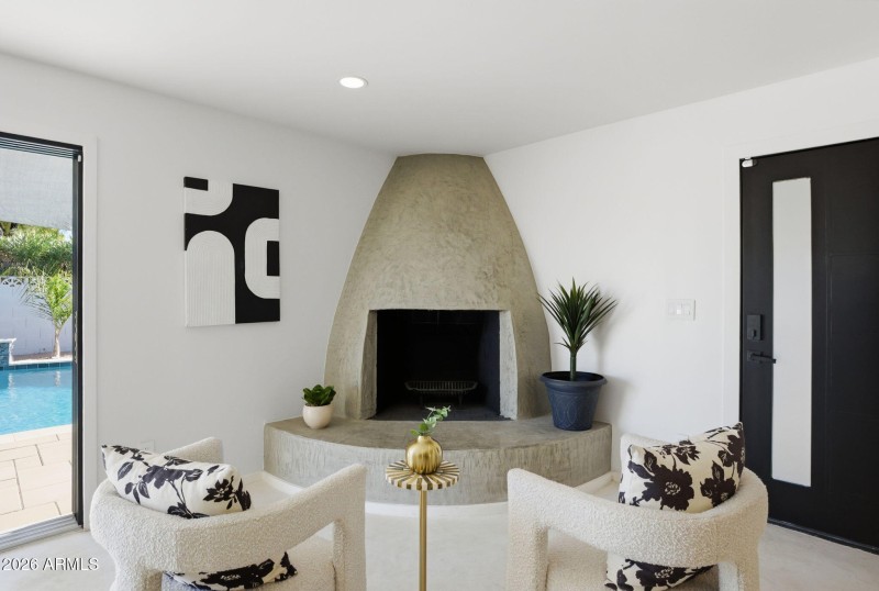 Venetian Plaster Fireplace