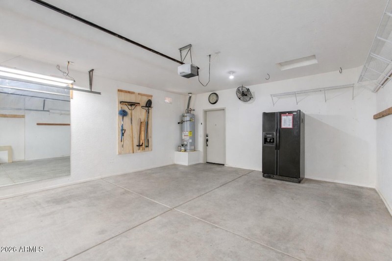 Garage Refridgerator Tool Board Lighting