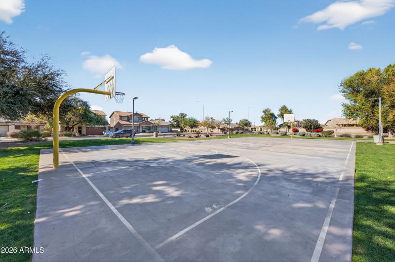 Community basketball court.