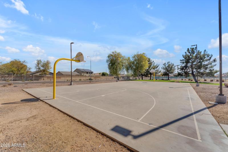 Community basketball court.