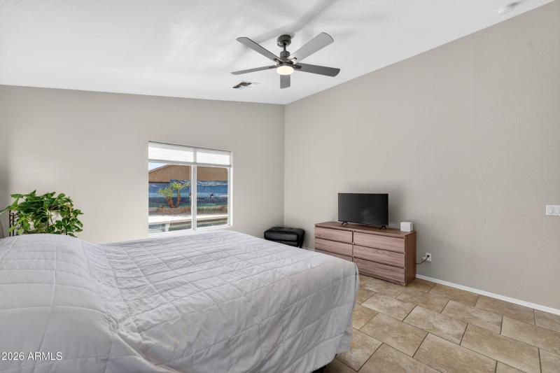 Backyard views from master bedroom