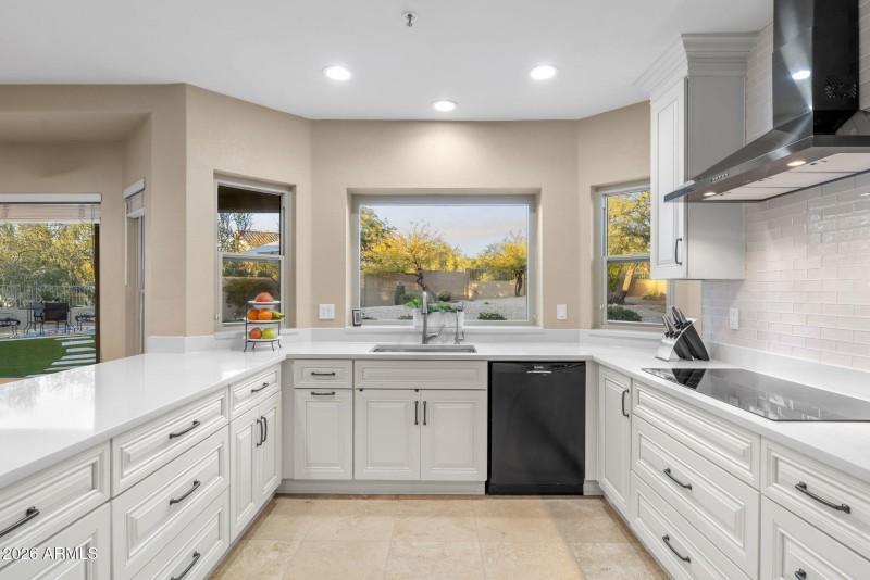 Bright, open kitchen