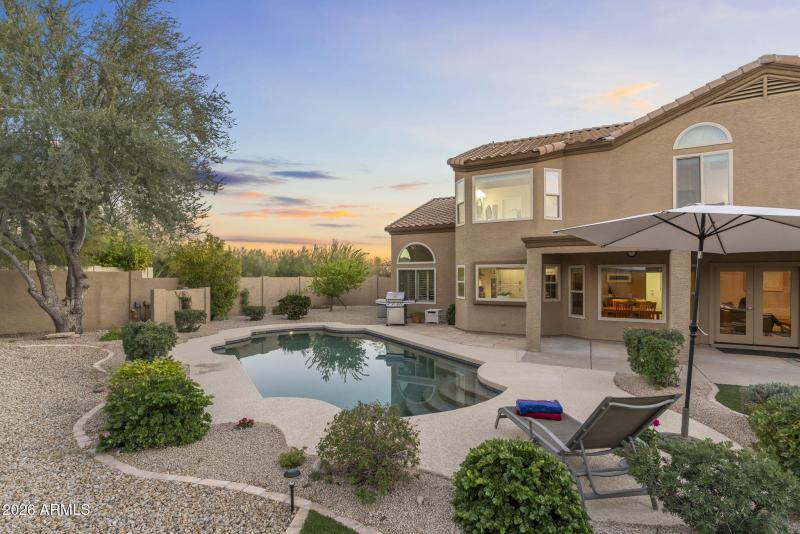 Entertainer's backyard