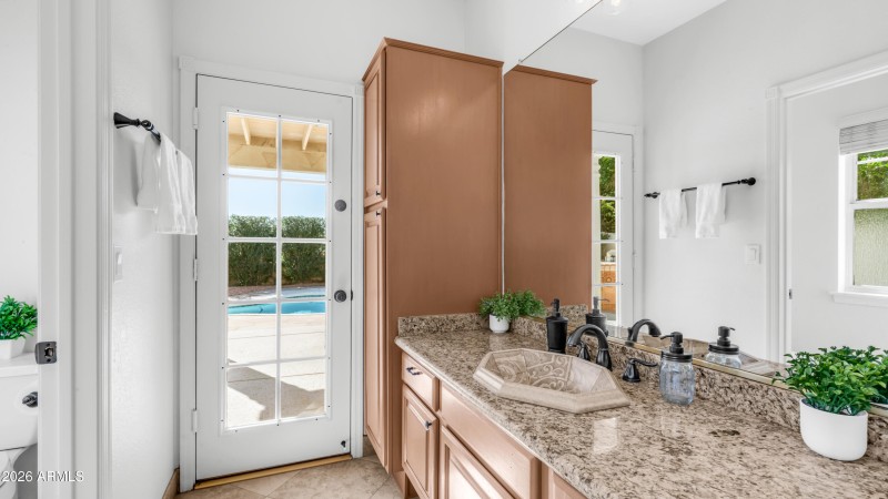 Full bath for downstairs bedroom